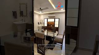 Crockery unit  dining table interior hyderabad amsinteriors [upl. by Ennobe]