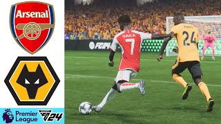 ARSENAL  WOLVERHAMPTON  PREMIER LEAGUE 2024  JORNADA 1  EA SPORTS FC™ 24 [upl. by Jannelle]