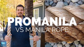 Promanila vs Manila Rope  Unmanila or Natural Fiber Hemp [upl. by Repsihw]