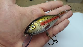 Lure making jointed trout minnow [upl. by Rdnaskela]