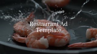 Restaurant Ad Video Template Editable [upl. by Ahsiekit]