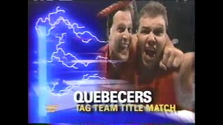 Tag Titles Quebecers vs MOM Wrestling Challenge Oct 31st 1993 [upl. by Eceined900]