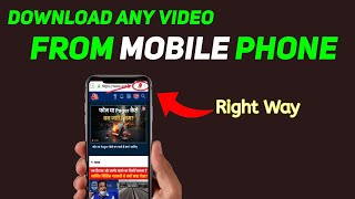 How to DOWNLOAD Videos from ANY WEBSITE on MOBILE 2024 Easy Method [upl. by Ahsinet767]