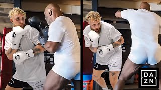 UNSEEN Mike Tyson TRAINING With Jake Paul LEAKED FOOTAGE [upl. by Ellerret]