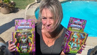 Turtles of gray skull Krang and Leatherhead review featuring my wife [upl. by Sampson662]