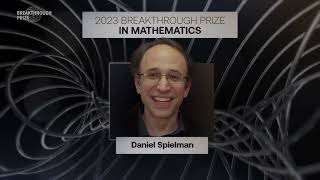 Daniel Spielman 2023 Breakthrough Prize in Mathematics [upl. by Aytak]