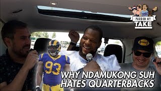 Why Ndamukong Suh Hates Quarterbacks  A full interview with Pardon My Take [upl. by Lelia]