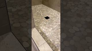 Shower Floor Pitch Test tile diy construction homeimprovement [upl. by Aivlys]