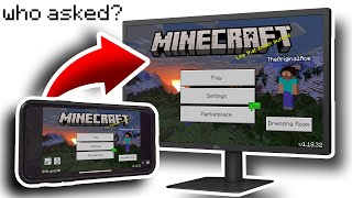 Minecraft Pocket Edition On Your PC Tutorial [upl. by Noillimaxam718]