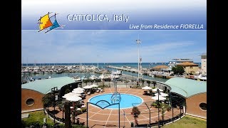 Cattolica Italy  Live Webcam from Residence FIORELLA [upl. by Sidras]