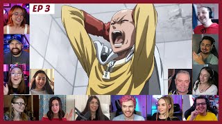 One Punch Man Season 1 Episode 3 Reaction Mashup  ワンパンマン Ep 3 [upl. by Gaven]