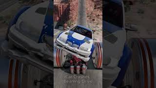 Mix Cars vs Bollards crash vs chain shorts beamngdrive shortvideo [upl. by Htial]