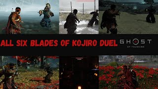 Six Blades of KOJIRO  ALL DUELS  Ghost of Tsushima [upl. by Asia496]