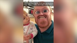 WTF SNAPCHAT   Alien Parenting Pt 2 [upl. by Gearalt]