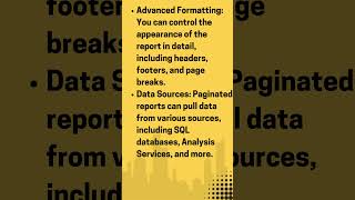 Paginated Reports in Power BI I shorts [upl. by Irallih]