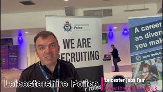 Leicestershire Police at the Leicester Jobs Fair on Wednesday 12th June 2024 [upl. by Oramlub]