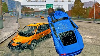 GTA 4 Car Crashes Compilation with Slow Motion [upl. by Alyks]