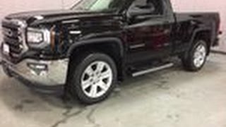 2017 GMC Sierra 1500 SLE 4WD Regular Cab Lane Keep Assist Black Oshawa ON Stock 170533 [upl. by Noremac773]