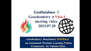 20240728 Geochemistry Benchmark Databas and Geochemistry π [upl. by Onek566]