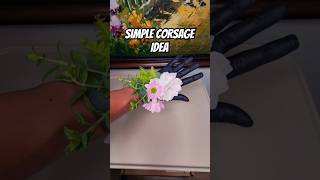 Simple Wrist Corsage Idea 🌼🌹 corsage flowerarrangement floweroftheday wristband plantart [upl. by Handler578]