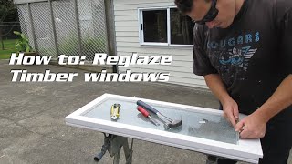 How to reglaze a timber framed window [upl. by Boycie230]