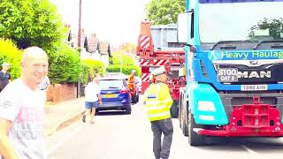 Allelys Extra large haulage vehicle driving through Surrey UK [upl. by Radack]