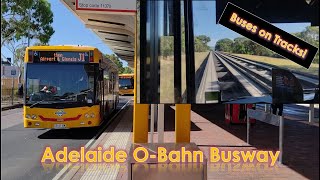 Adelaide OBahn Guided Busway Journey [upl. by Euqinom]