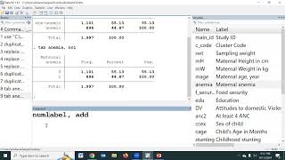 Stata learning How to show the value and label in a same time PArt15 [upl. by O'Meara]