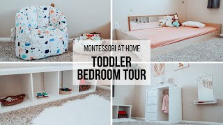 MONTESSORI AT HOME Montessori Toddler Bedroom Tour [upl. by Nayra722]