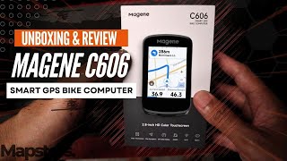 BudgetFriendly Touchscreen Smart GPS Computer  Magene C606  Unboxing and Review [upl. by Llirred]