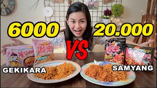 BATTLE MIE MURAH amp MIE MAHAL GEKIKARA CARBONARA VS SAMYANG CARBO [upl. by Summers]