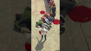 1 Bala vs 1000 Personas en GTA 5 😱🔫 gta5 gtav shorts [upl. by Anilasor753]