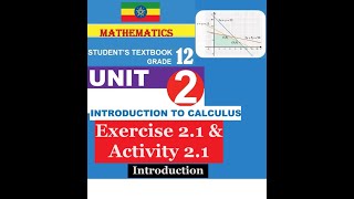 Mathematics Grade 12 Unit 2 IntroductionExercise 21 amp Activity 21Girma21​ [upl. by Anire]