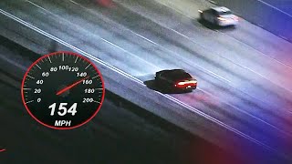 061724 Dodge Charger tops 150 mph in LA freeway chase [upl. by Tloc]