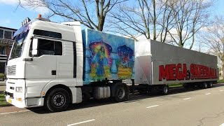 Kermis Aalsmeer 2016 Transport en opbouw deel 3 [upl. by Reisfield70]