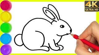 How to draw a Beautiful Rabbit Drawing easy  Bunny drawing easy step by r for beginners By Arya [upl. by Archer741]