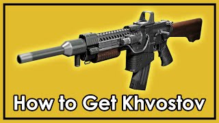 Destiny Rise of Iron How to Get The Exotic Khvostov 7G0X Weapon Part Locations [upl. by Vivian591]