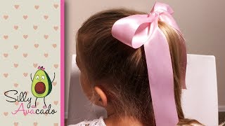 How to Tie a Perfect Bow 💜 Easy Ribbon Hair Bow Tutorial [upl. by Carrie]