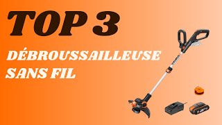 Top 3  Meilleure DeÌbroussailleuse Sans Fil 2024 [upl. by Einnaej]