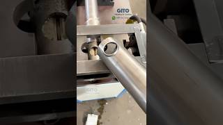 Collar Flange Hole Punching Operation for Stainless Steel Manifold [upl. by Nilved]