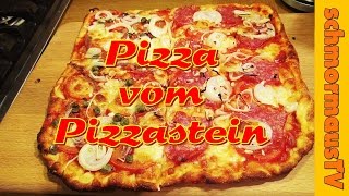 Pizza vom Pizzastein im Gaskugelgrill Outdoorchef Roma backen [upl. by Yendic47]