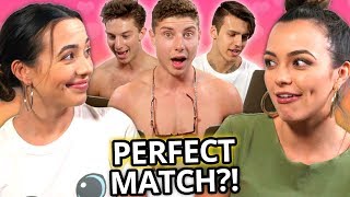 Twin My Heart Season 1 EP 2 w The Merrell Twins  7 Guys Take A Compatibility Test  AwesomenessTV [upl. by Doownyl539]