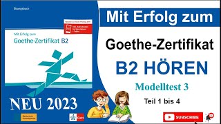 Goethe Zertifikat B2 Hören 2023  DTZ Prüfung Hörverstehen 2023  ÖSD  Telc B2 Hören 2023 MD3 [upl. by Anola]