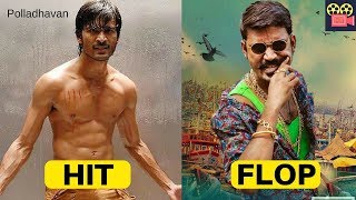 Dhanush Hits and Flops  Dhanush All Tamil Movies Box office collection  Complete Movies List [upl. by Ereveneug384]