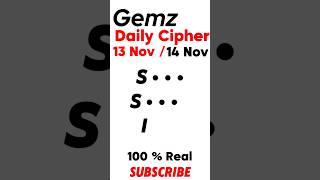 Gemz Daily Cipher Morse Code 13 amp 14 November 2024  Unlock Today’s Code amp Rewards gemzdailycode [upl. by Nywroc]