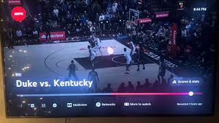 Dukes Cooper Flagg Chokes vs Kentucky Turns Ball Over Goin for Game Winner [upl. by Dnomzed830]