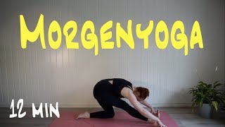 MYK MORGENYOGA FOR HOFTER NAKKE OG RYGG 12 minutter [upl. by Nwahshar]