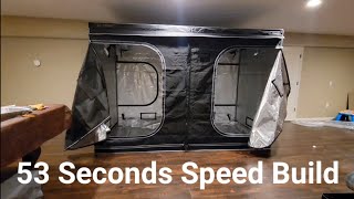 AC Infinity Grow Tent Build  18x speed [upl. by Noach451]