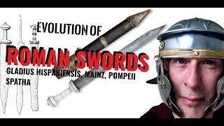 ROMAN SWORD DEVELOPMENT Gladius Hispaniensis Mainz Pompeii Spatha [upl. by Eylk]