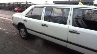 Mercedes Benz W124 Limousine 300D Manual 6 door Limo In Castricum Netherlands [upl. by Nuahsel]